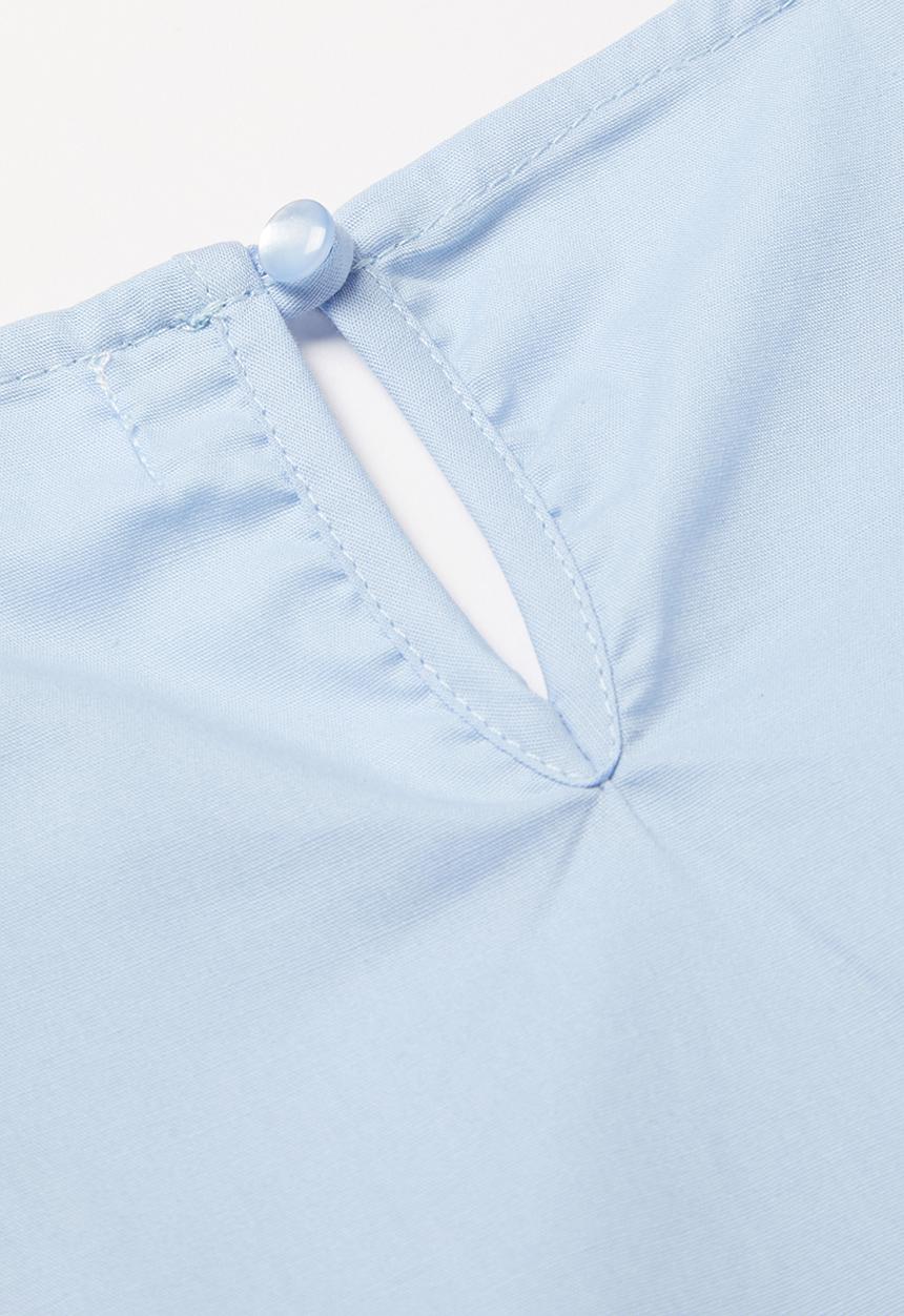 Superbalist - Girls cropped ruffle top - blue