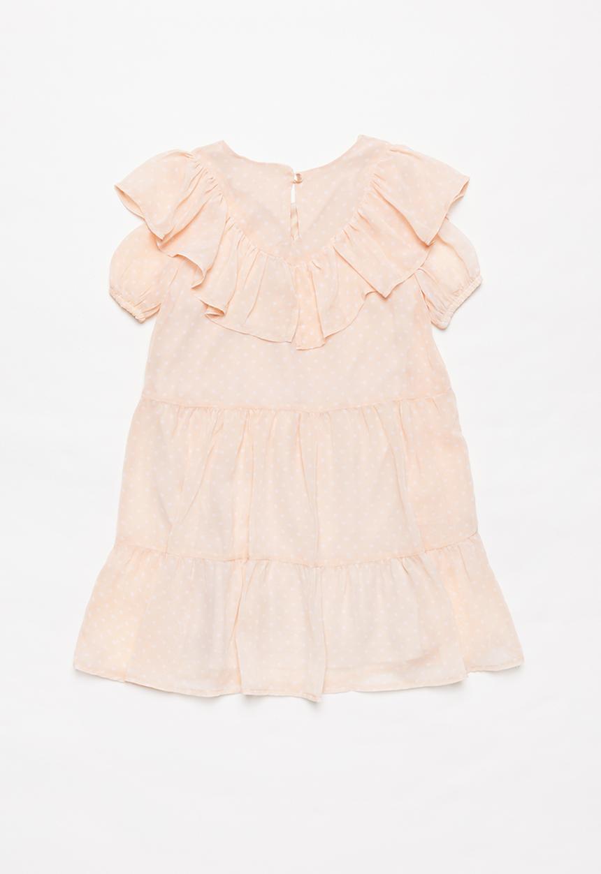 Superbalist - Printed tea dress - pink & white
