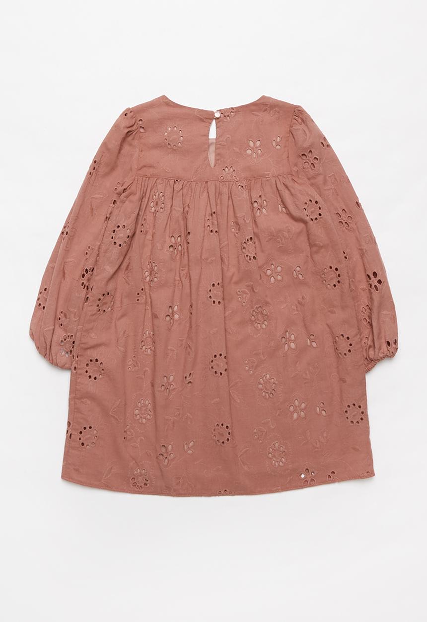Superbalist Kids - Girls embroidered dress - ash rose
