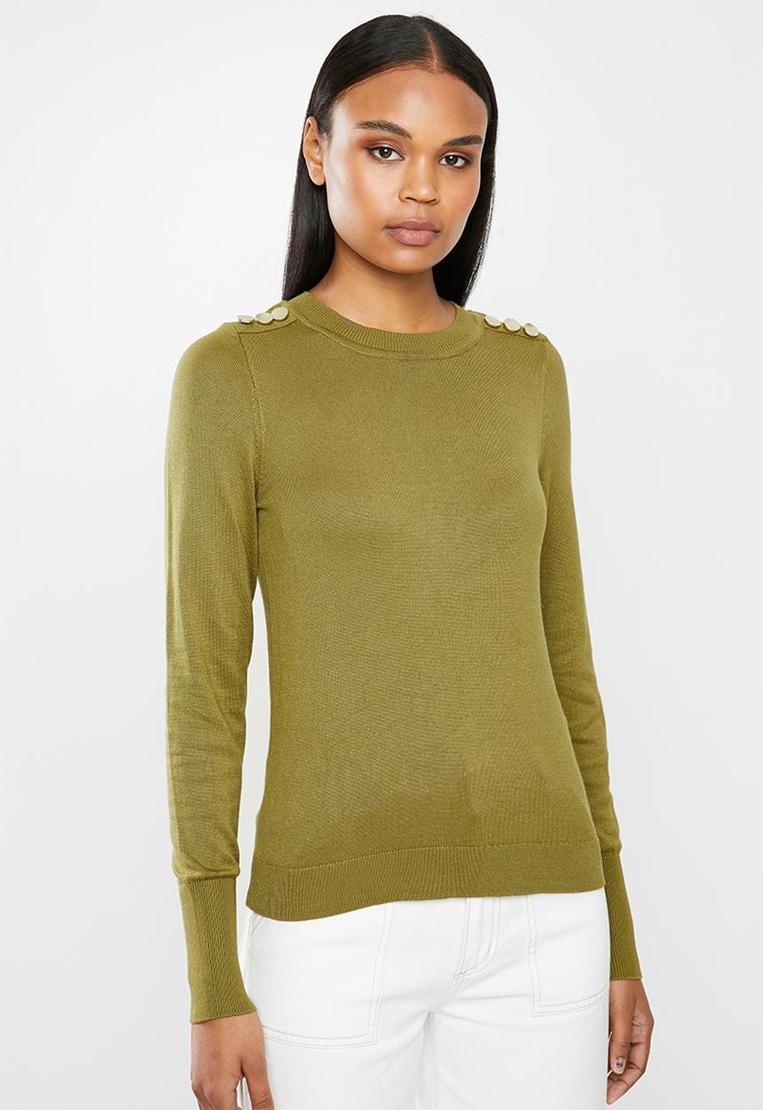 ONLY - Cecilia long sleeve pullover - green 