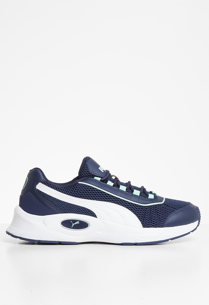 PUMA - Nucleus - peacoat-puma white-mist green