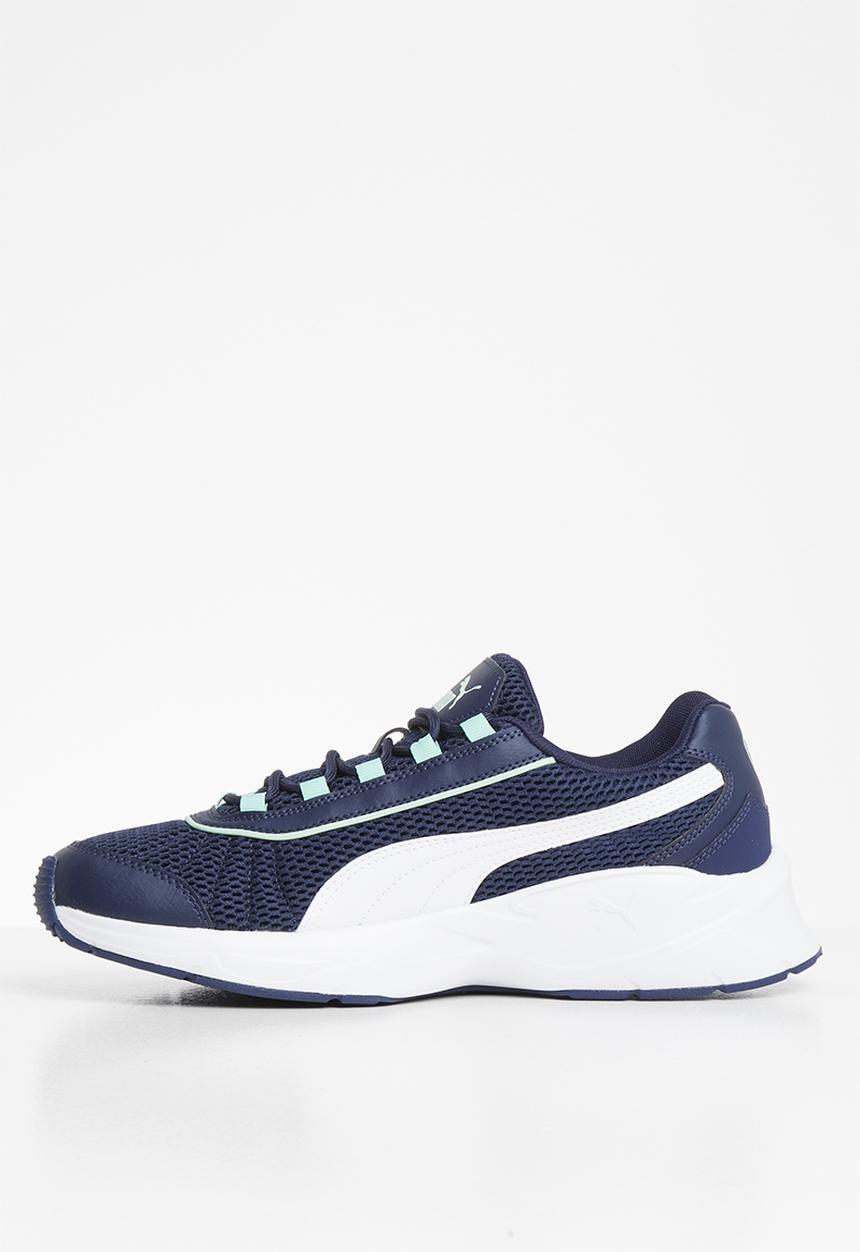 PUMA - Nucleus - peacoat-puma white-mist green