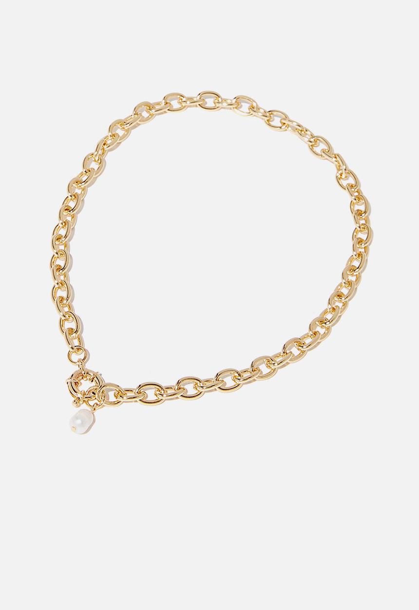Rubi - Bonnie pearl drop necklace - gold