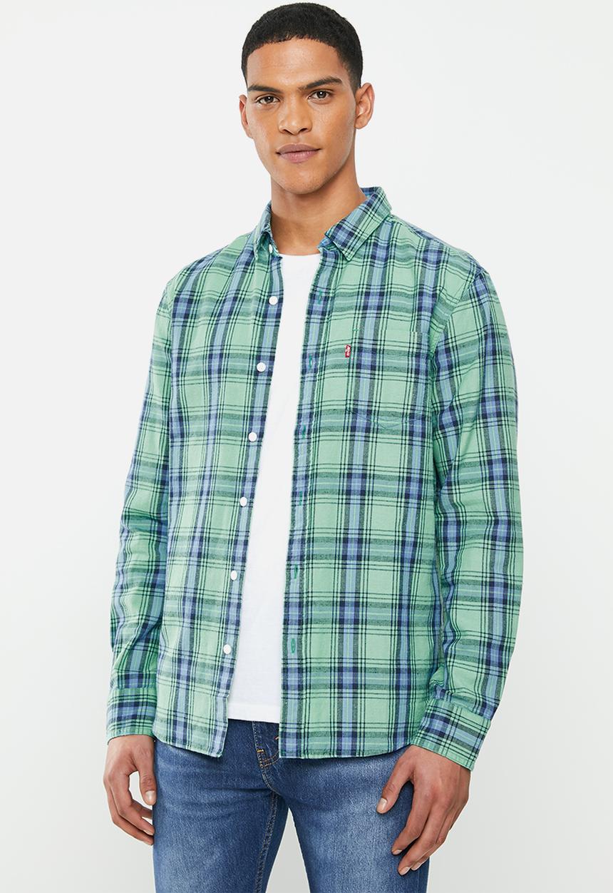 Levi’s® - Classic 1 pocket standard shirt - green & blue 