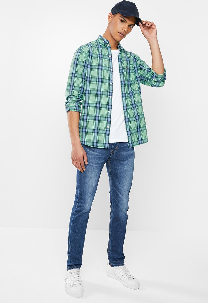 Levi’s® - Classic 1 pocket standard shirt - green & blue 
