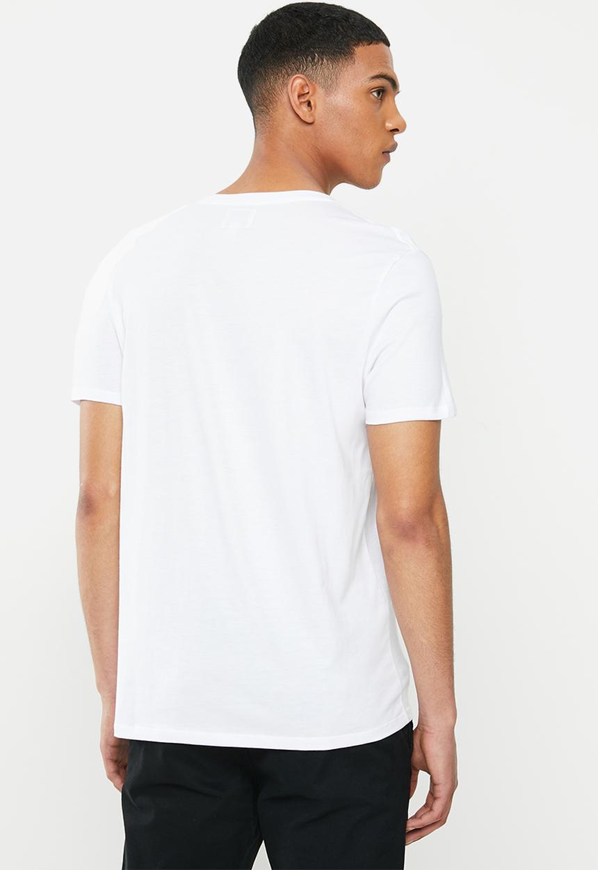 GUESS - Pima embroidered short sleeve tee - white