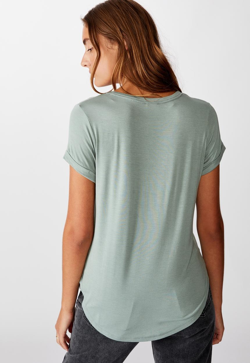 Cotton On - Kathleen short sleeve top - chinois green