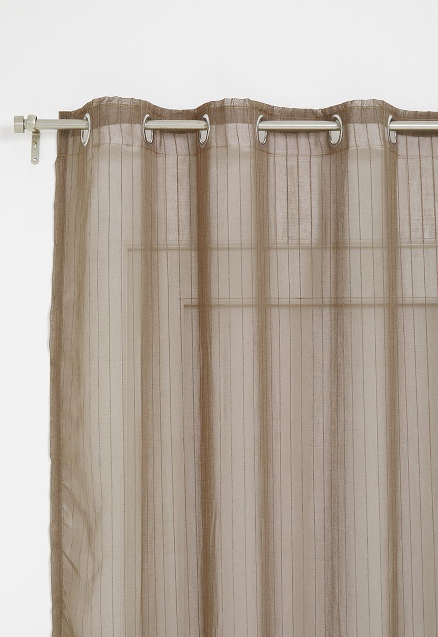 Sixth Floor - Eyelet striped frosted voile - taupe