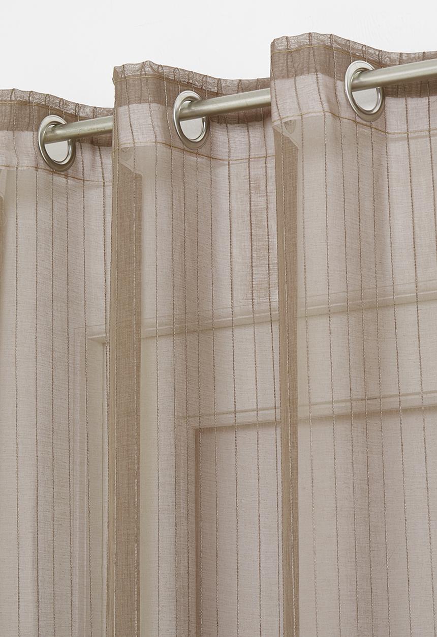 Sixth Floor - Eyelet striped frosted voile - taupe