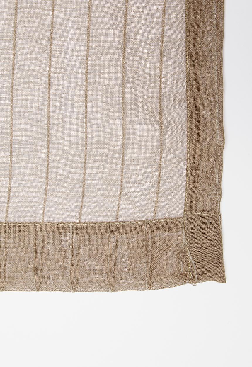 Sixth Floor - Eyelet striped frosted voile - taupe