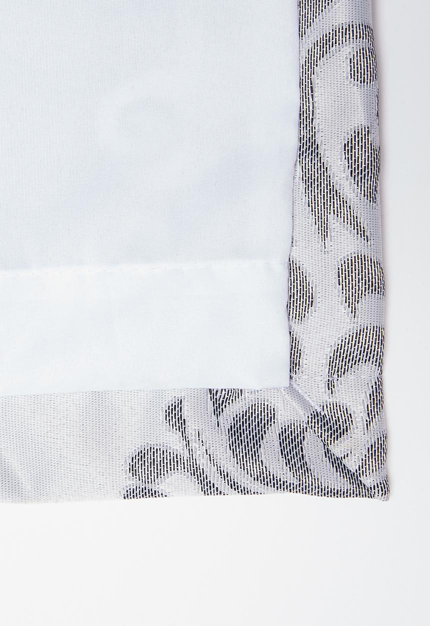 Sixth Floor - Eyelet lined woven jacquard curtain - grey