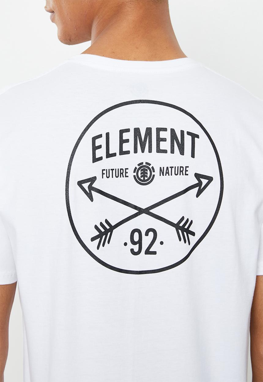 Element - Crossed short sleeve tee - white