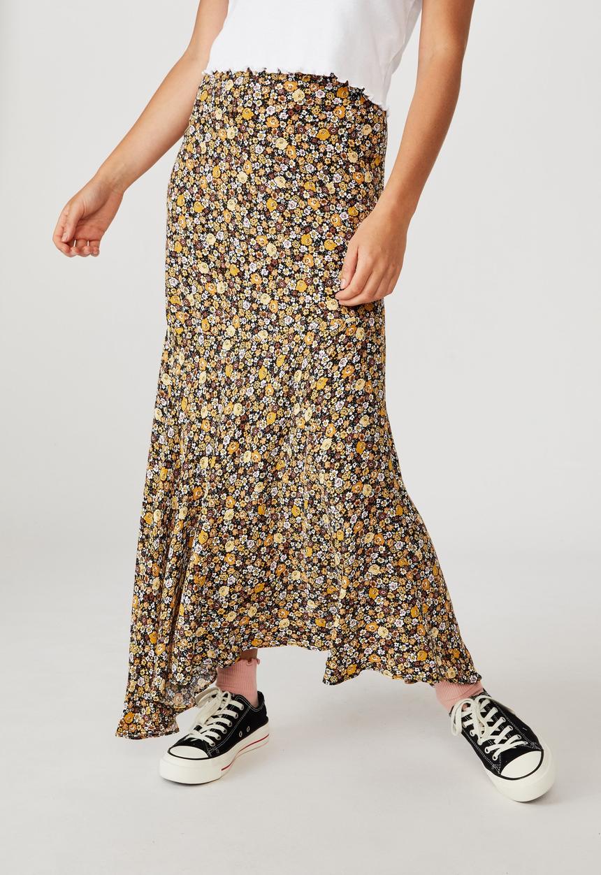 Cotton On - Tahli midi skirt - liz multi floral black