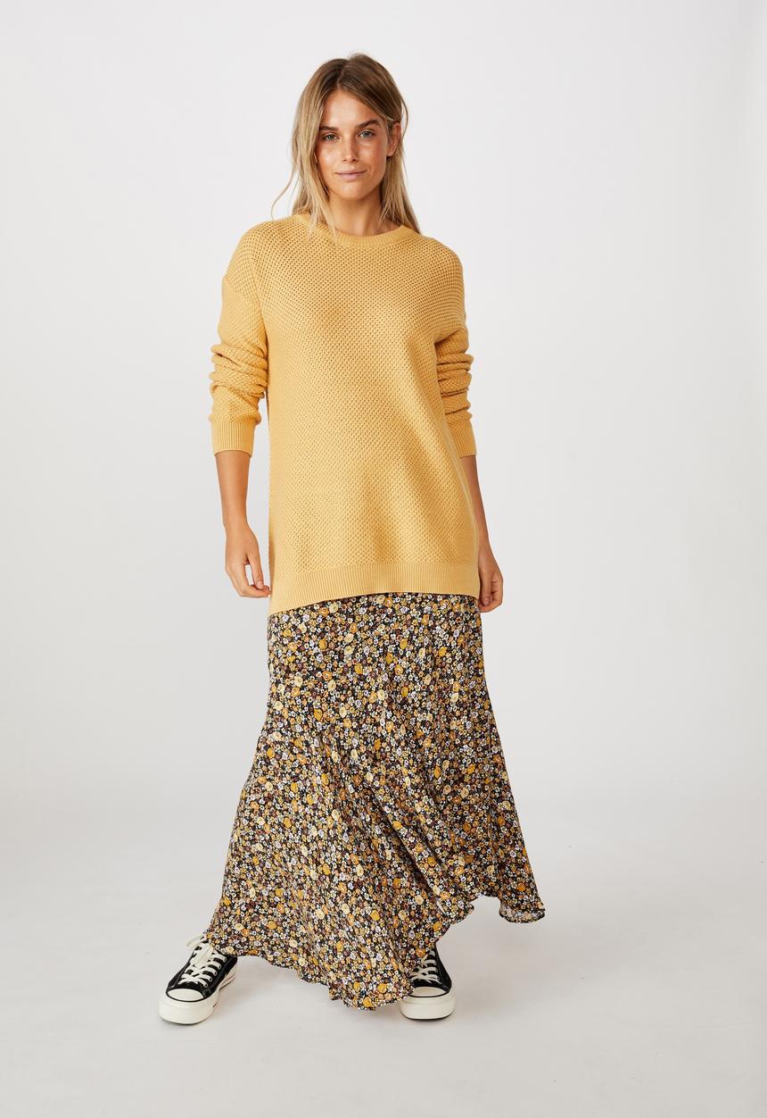 Cotton On - Tahli midi skirt - liz multi floral black
