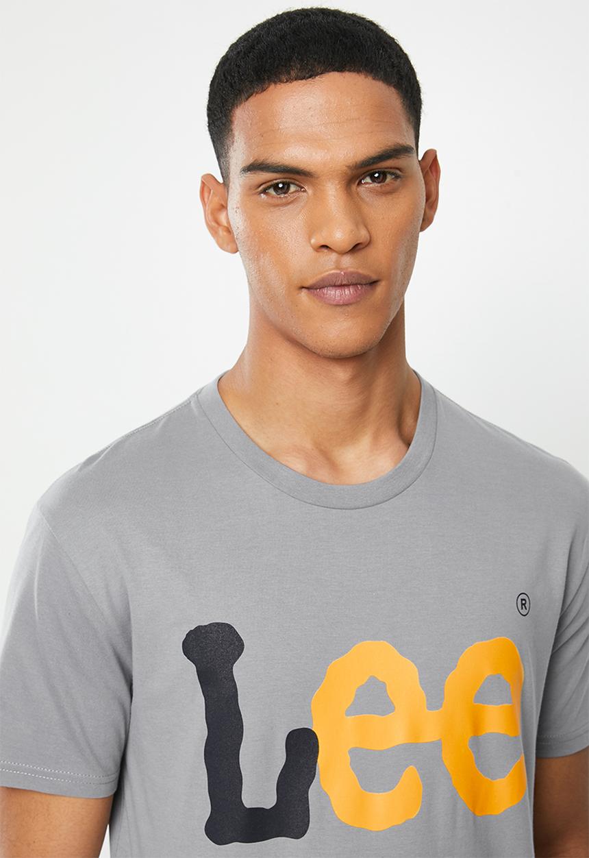 Lee  - Lee logo tee - grey