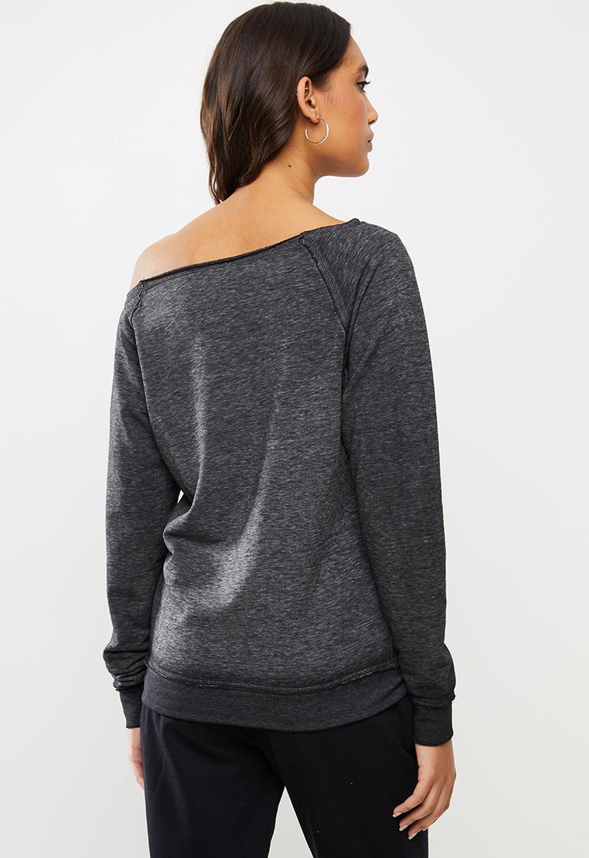 GUESS - Long sleeve active burnout top - black