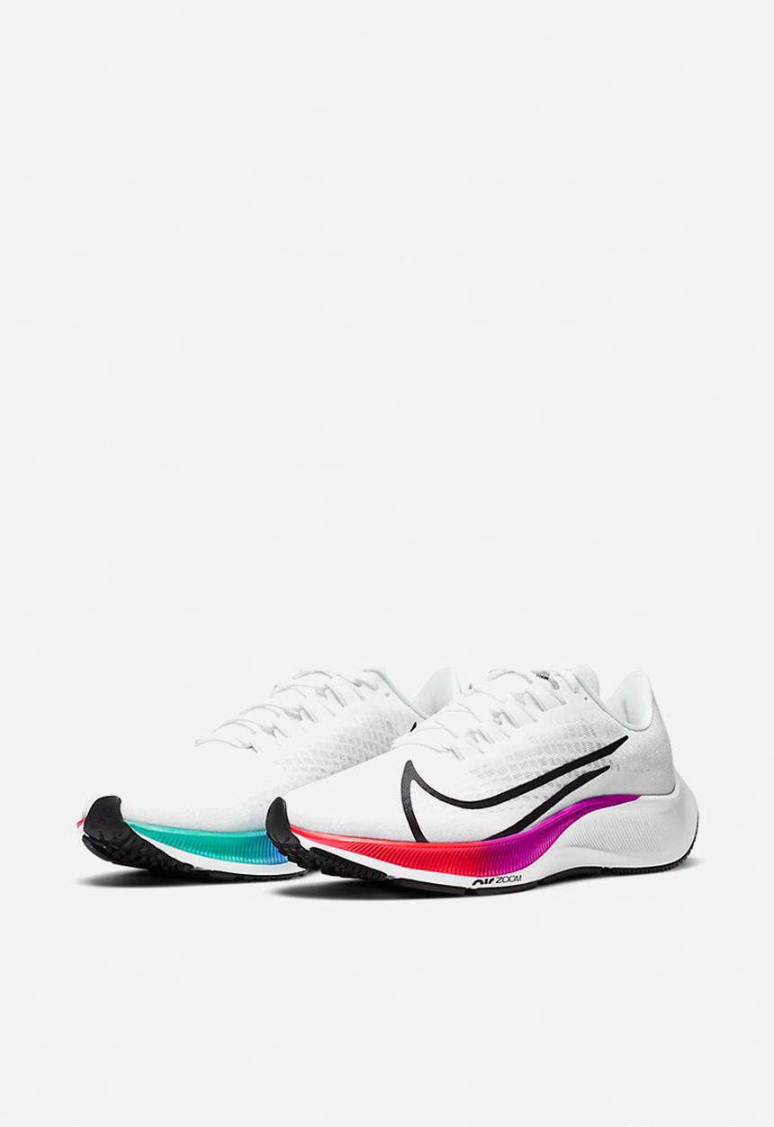 Nike - Air Zoom Pegasus 37 - white  /flash crimson-hyper violet