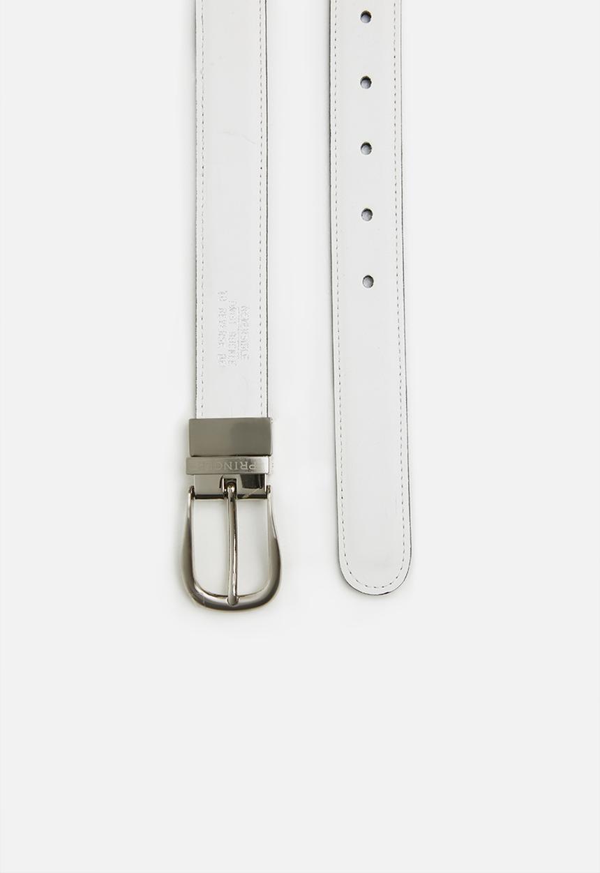 Pringle of Scotland - Cailee reversible belt - black & white