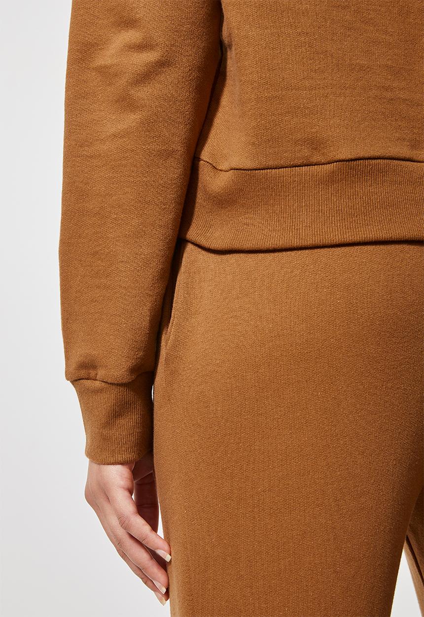 Superbalist - Crop hoodie - tobacco