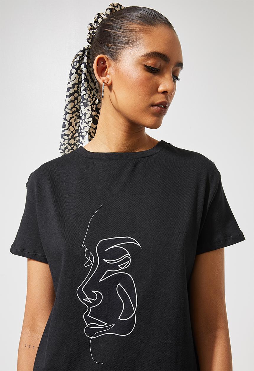 Superbalist - Black printed tee- black 
