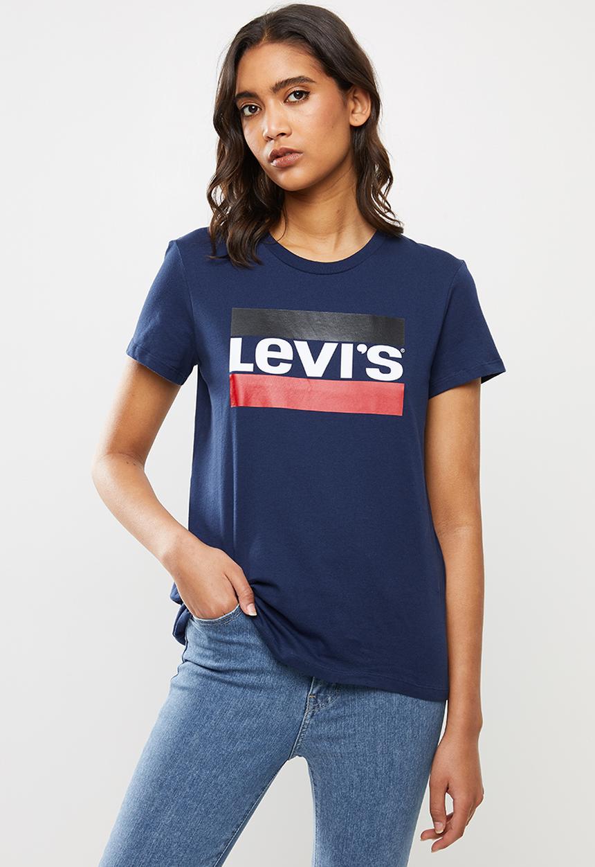 Levi’s® - Perfect graphic tee good logo - blue
