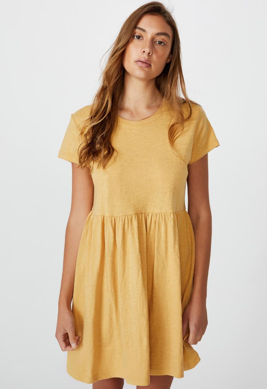 Cotton On - Tina babydoll tshirt dress - new wheat marle