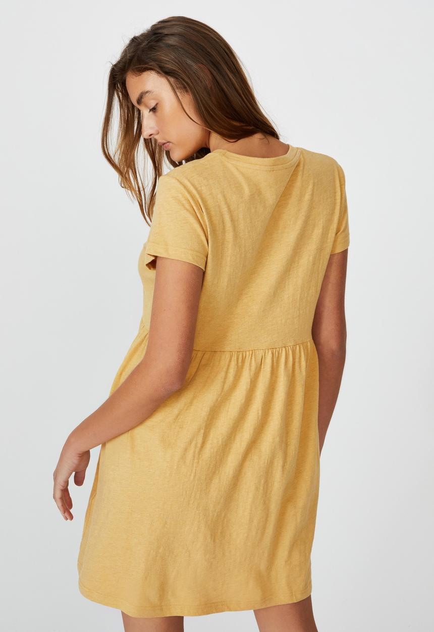 Cotton On - Tina babydoll tshirt dress - new wheat marle