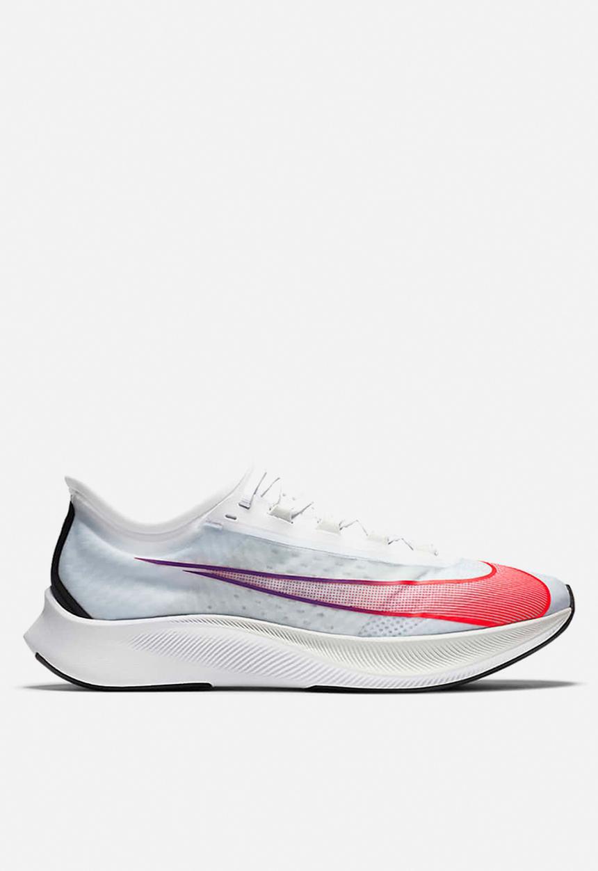 Nike - Zoom Fly 3 - white / flash crimson-spruce aura
