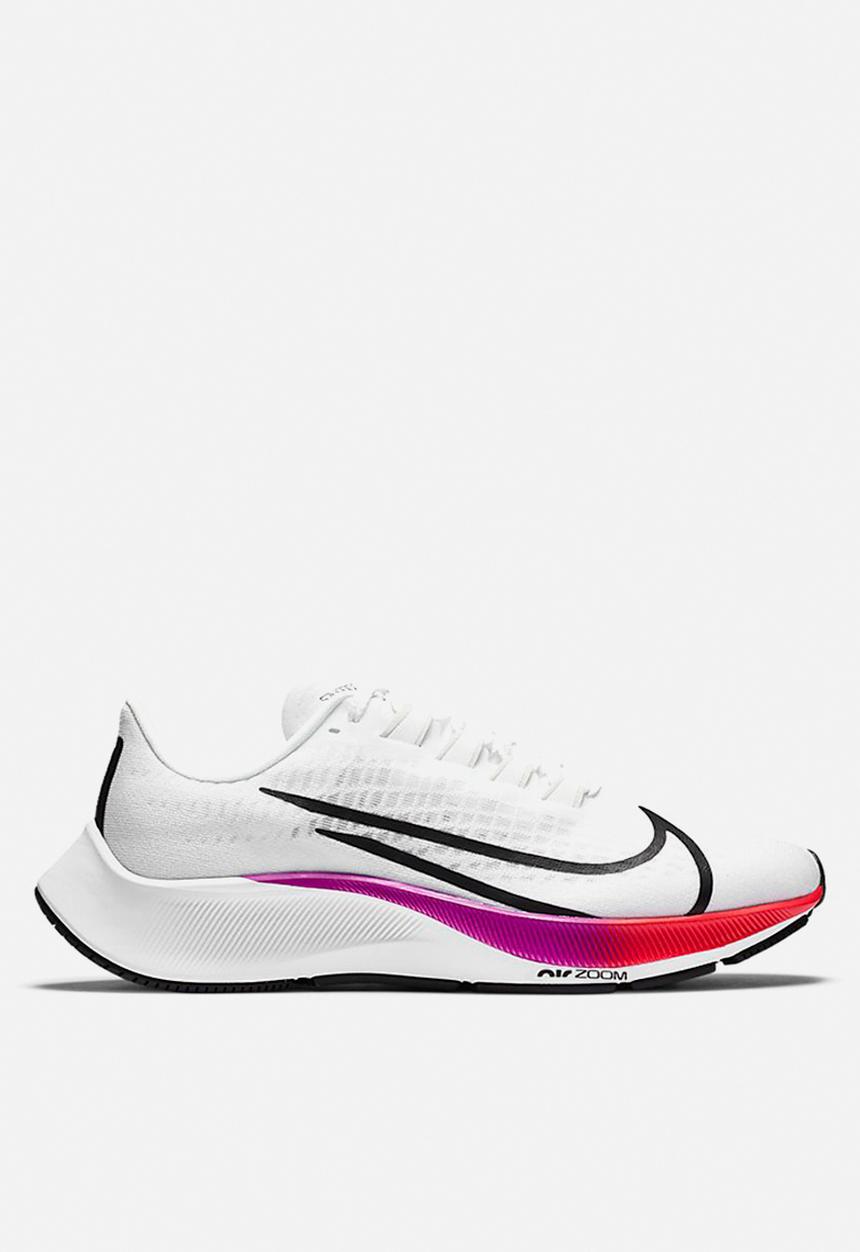 Nike - Air Zoom Pegasus 37 - white  /flash crimson-hyper violet
