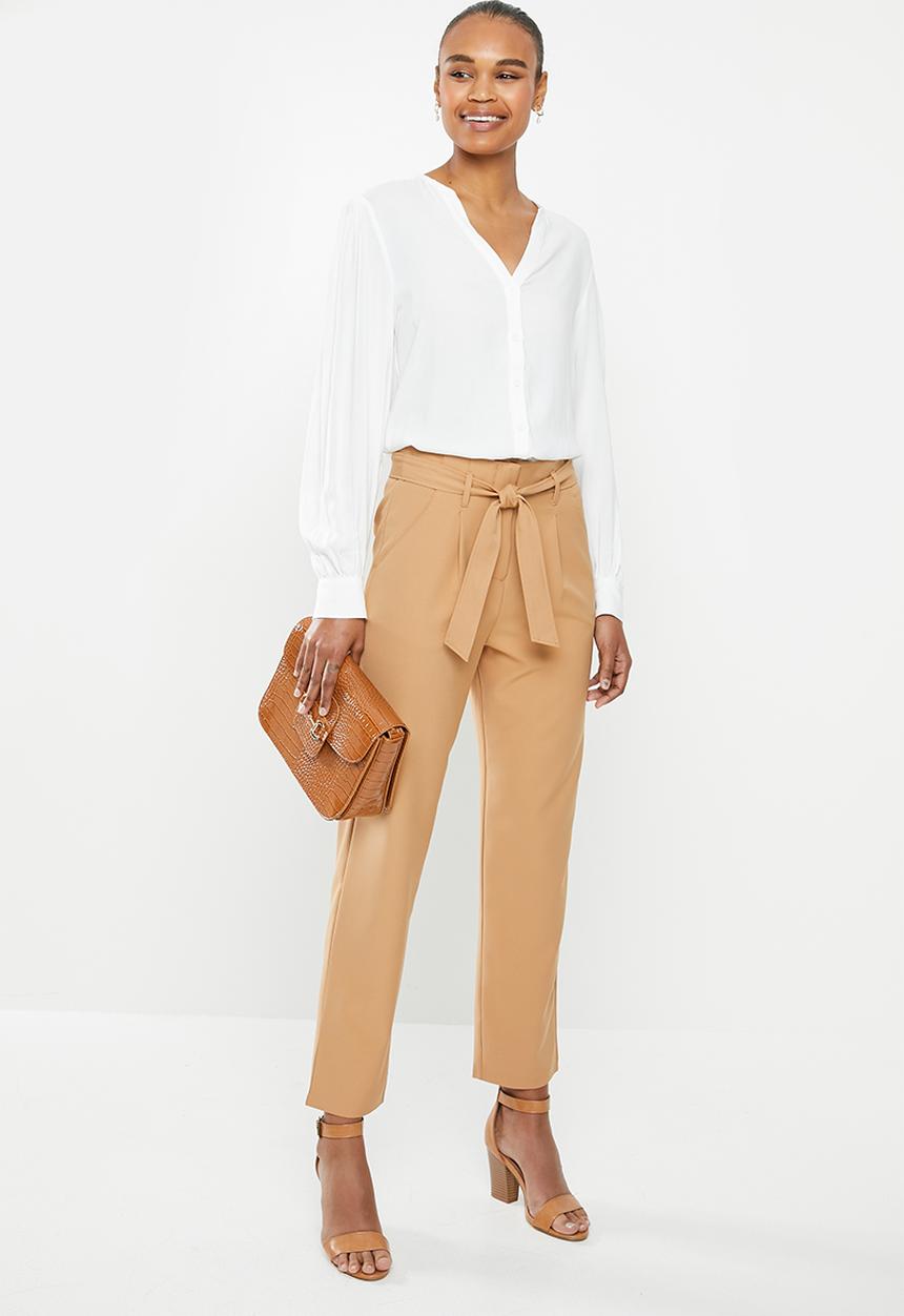 edit - Balloon sleeve shirt - white