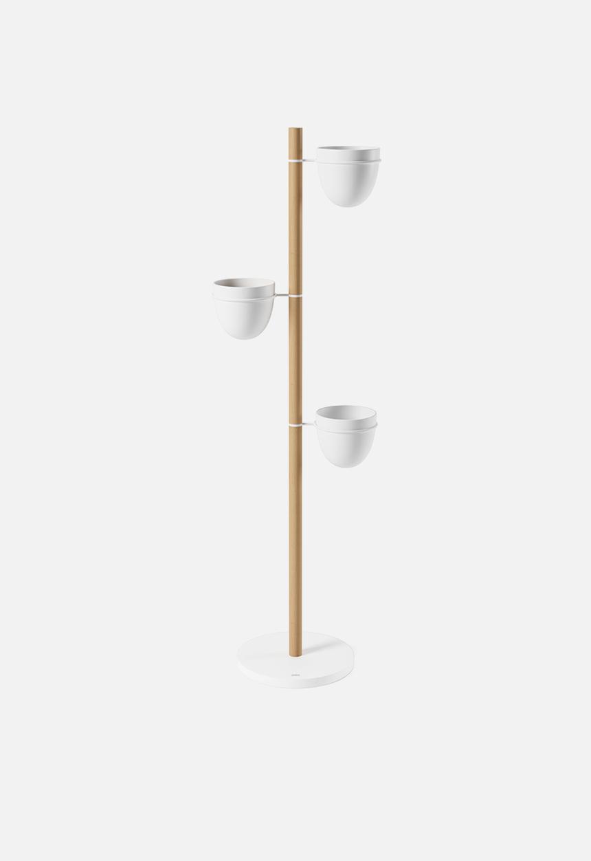 Umbra - Floristand planter - white