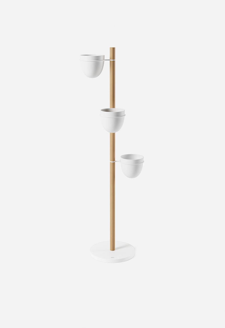 Umbra - Floristand planter - white