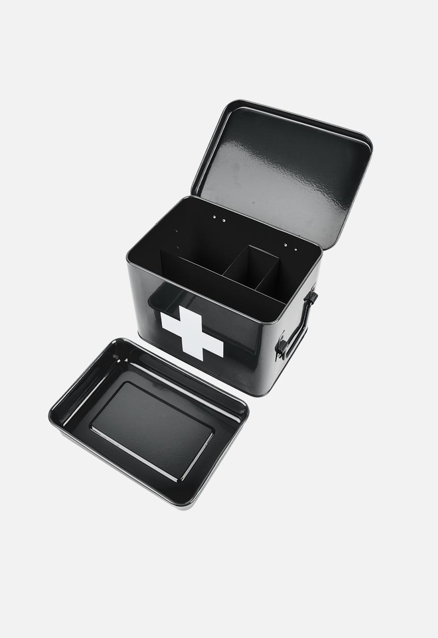 Present Time - Medicine storage box medium - black