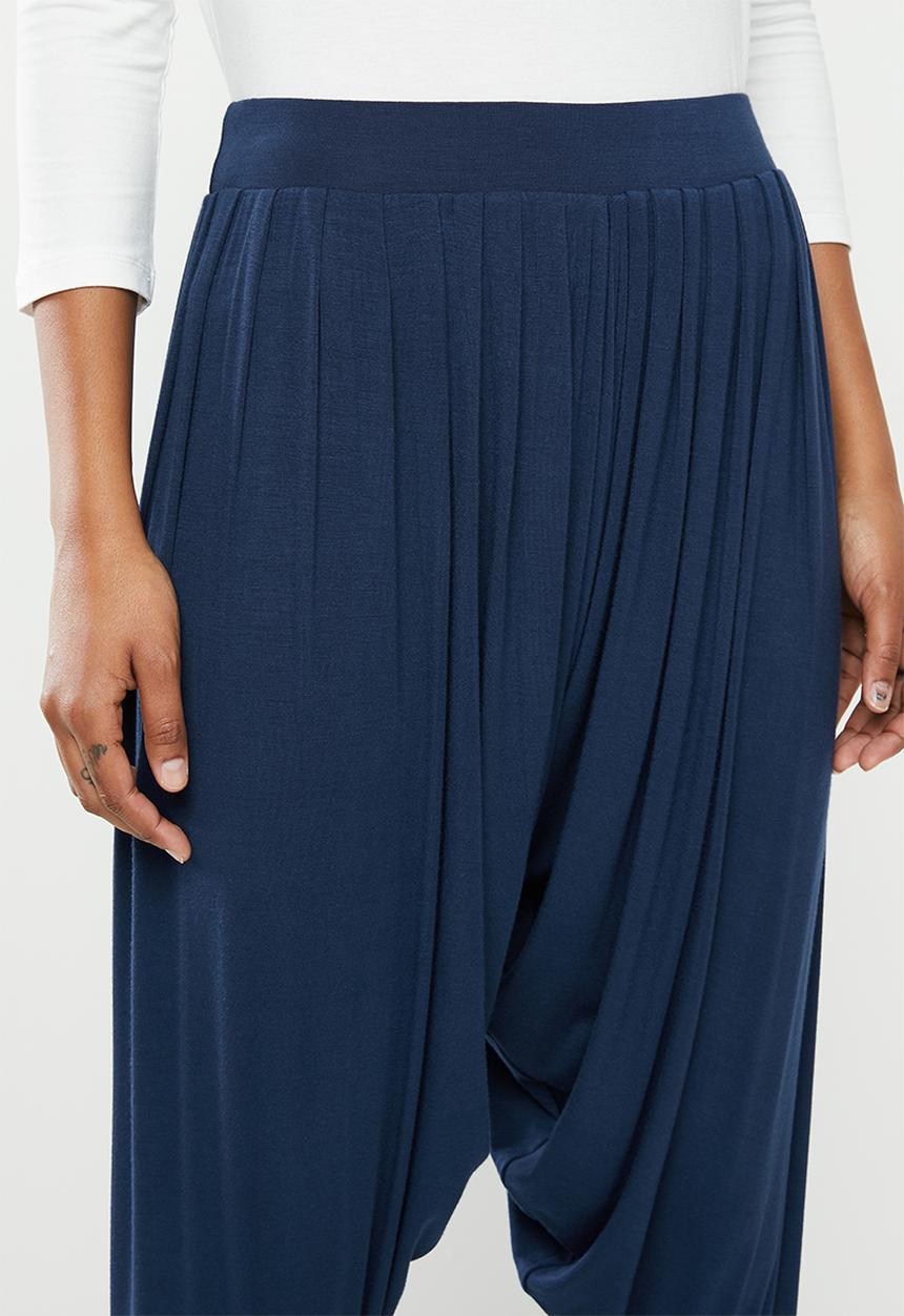 edit - Knit harem pant - navy
