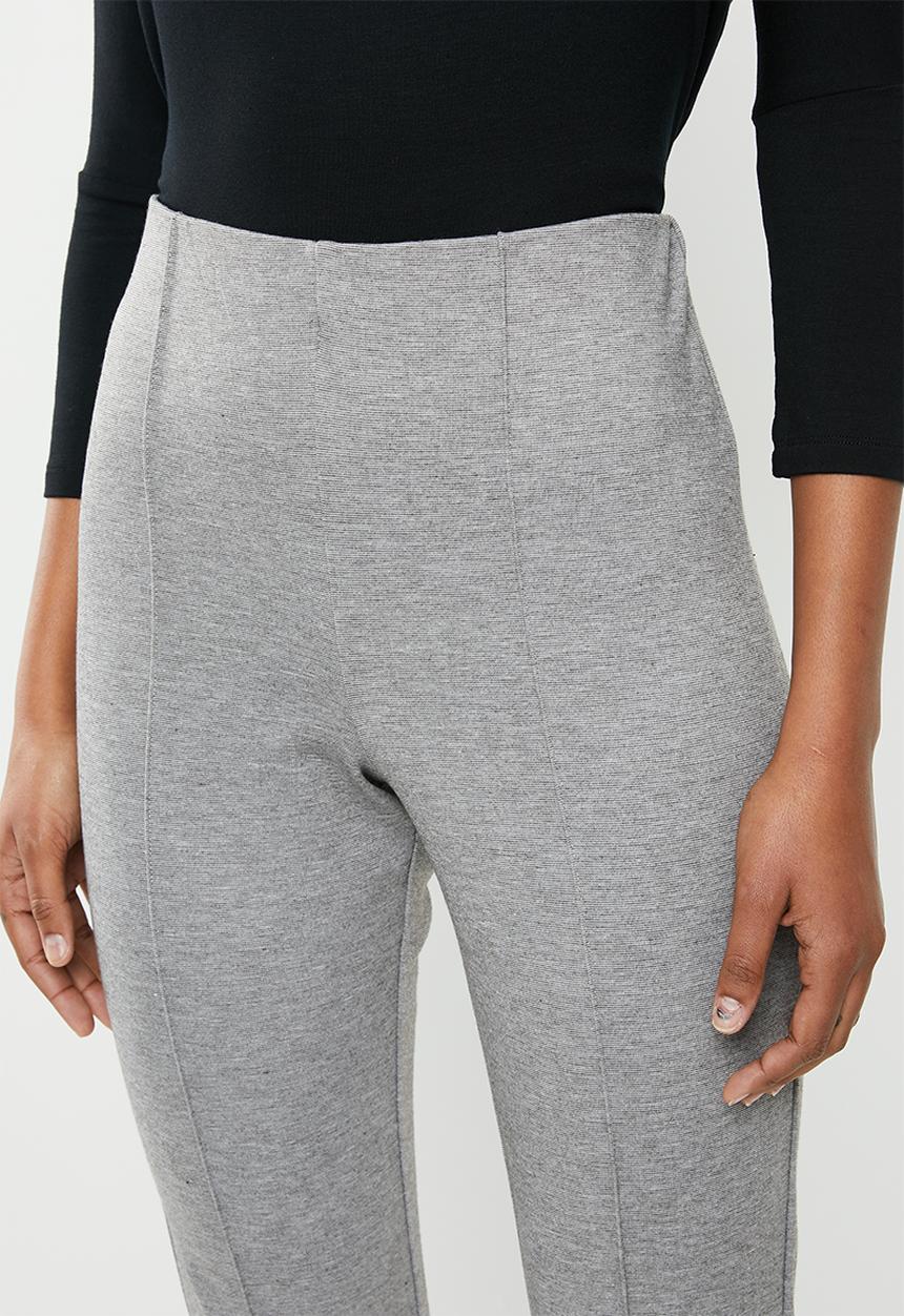 edit - Ponti pinched seam pull on pants - grey