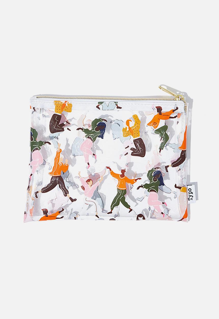 Typo - Clear it pencil case - dancing people