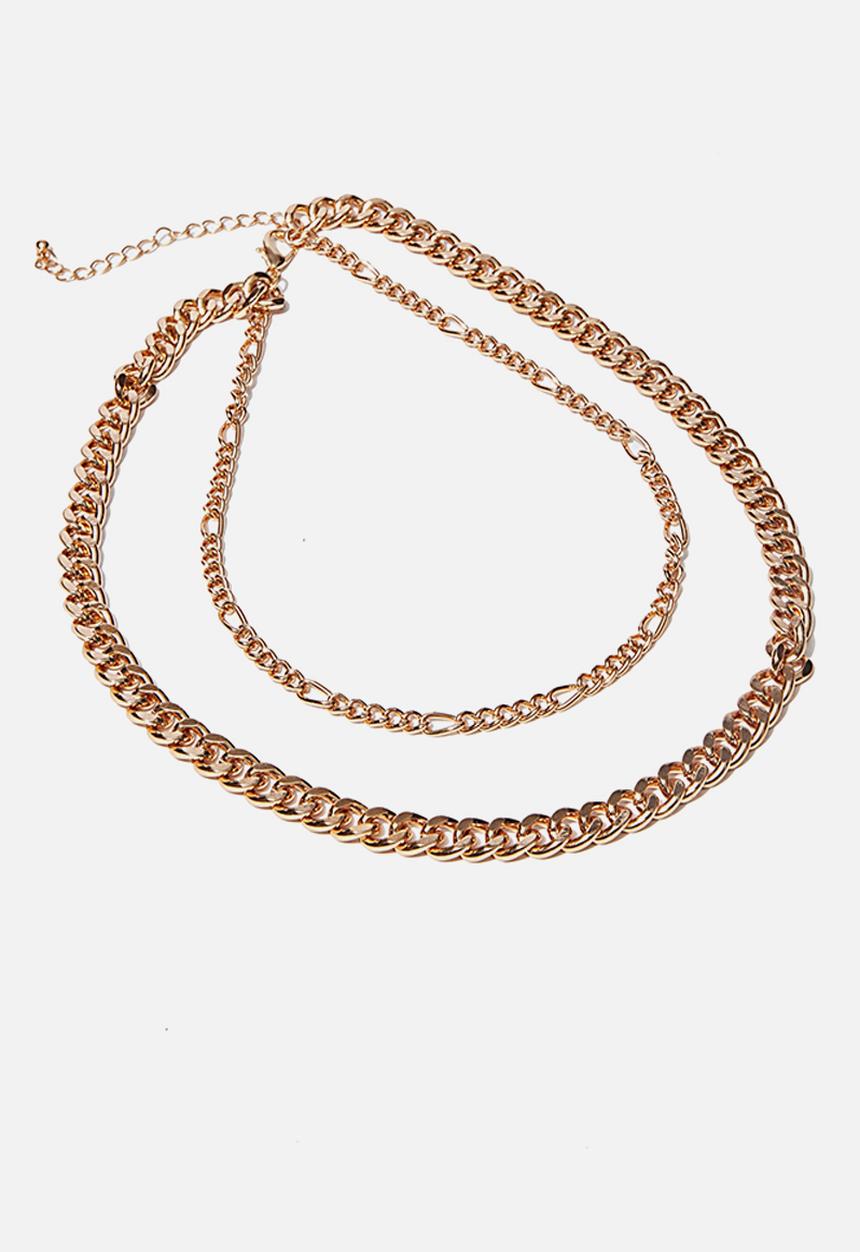 Rubi - Dani double layer chain necklace - gold