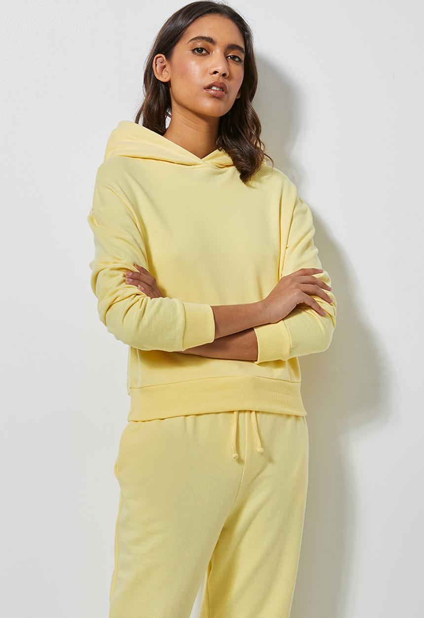 Superbalist - Crop hoodie - sorbet yellow 
