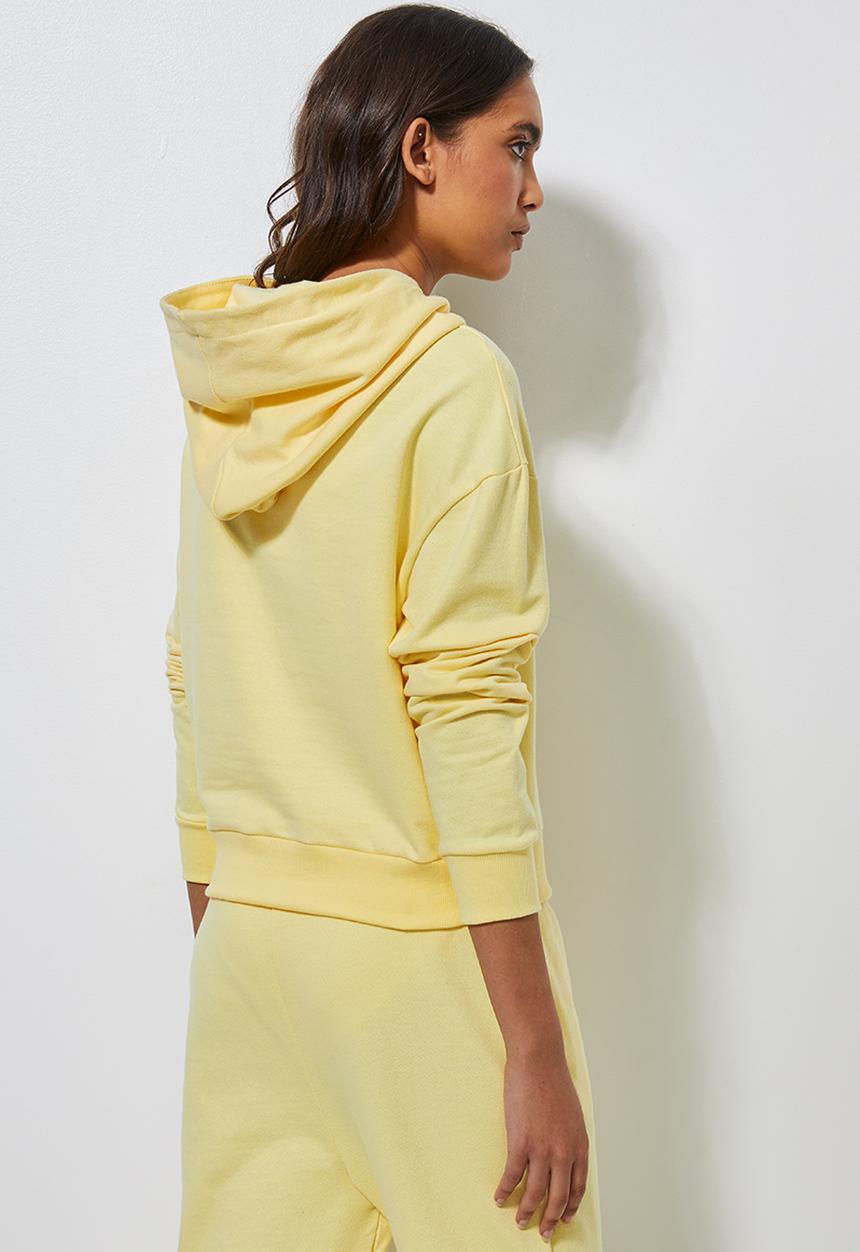 Superbalist - Crop hoodie - sorbet yellow 