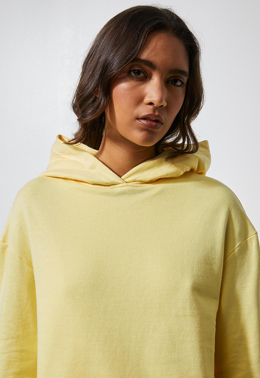 Superbalist - Crop hoodie - sorbet yellow 