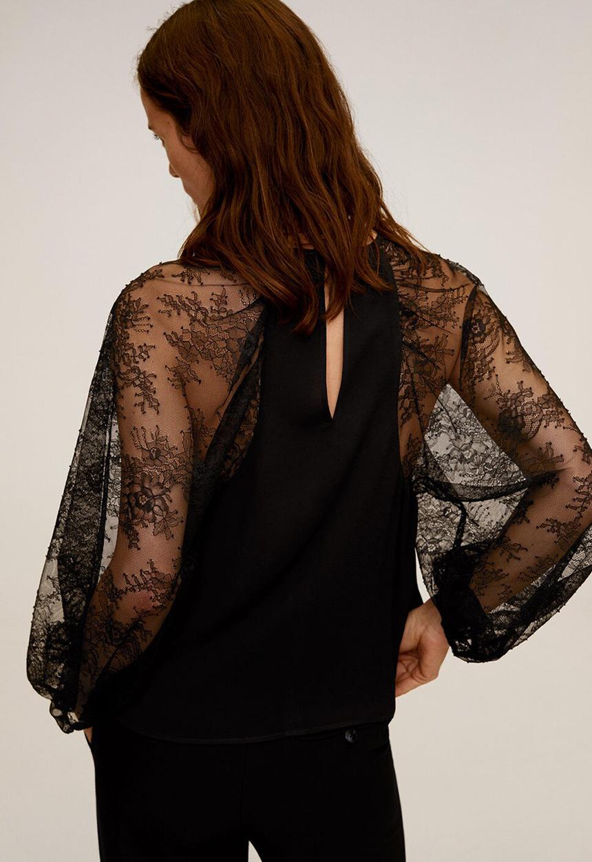 MANGO - Bimat blouse - black