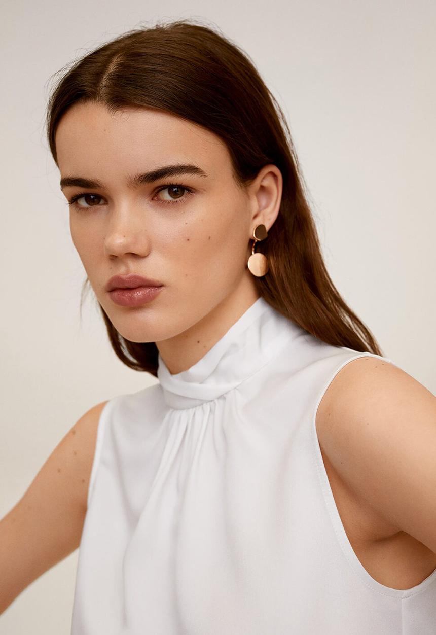 MANGO - Empire blouse - white