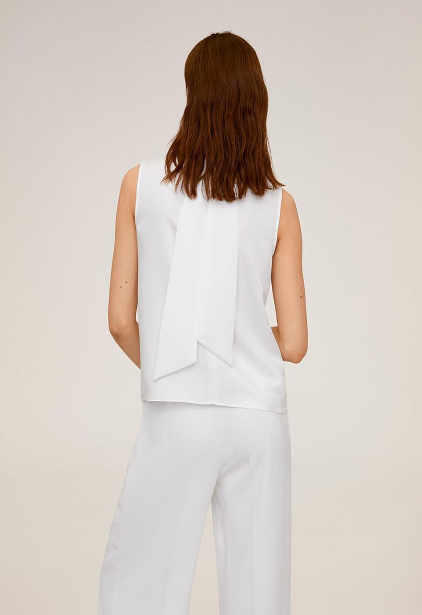 MANGO - Empire blouse - white