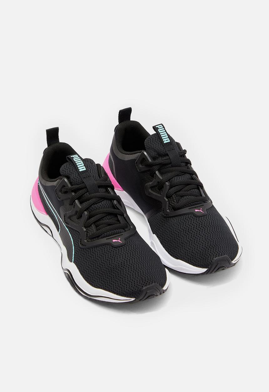 PUMA - Zone XT - black / white-luminous pink-aruba blue