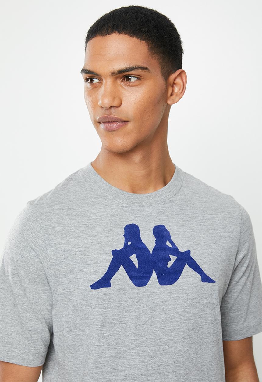 KAPPA - Authentic kimbelz 910 tee - grey & blue 