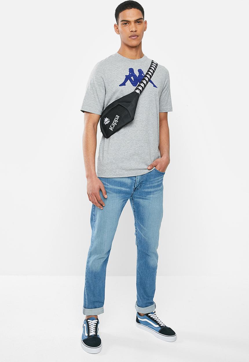 KAPPA - Authentic kimbelz 910 tee - grey & blue 