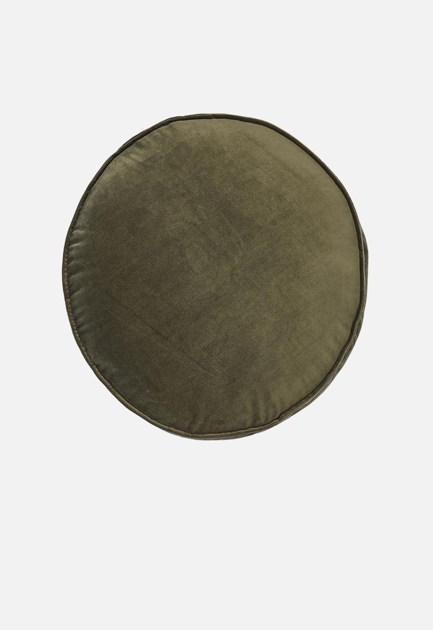 Linen House - Toro round cushion - olive