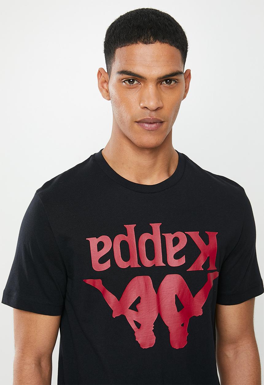 KAPPA - Authentic carai 972 tee - black & red