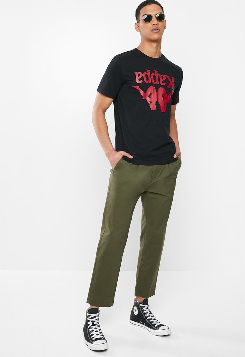 KAPPA - Authentic carai 972 tee - black & red