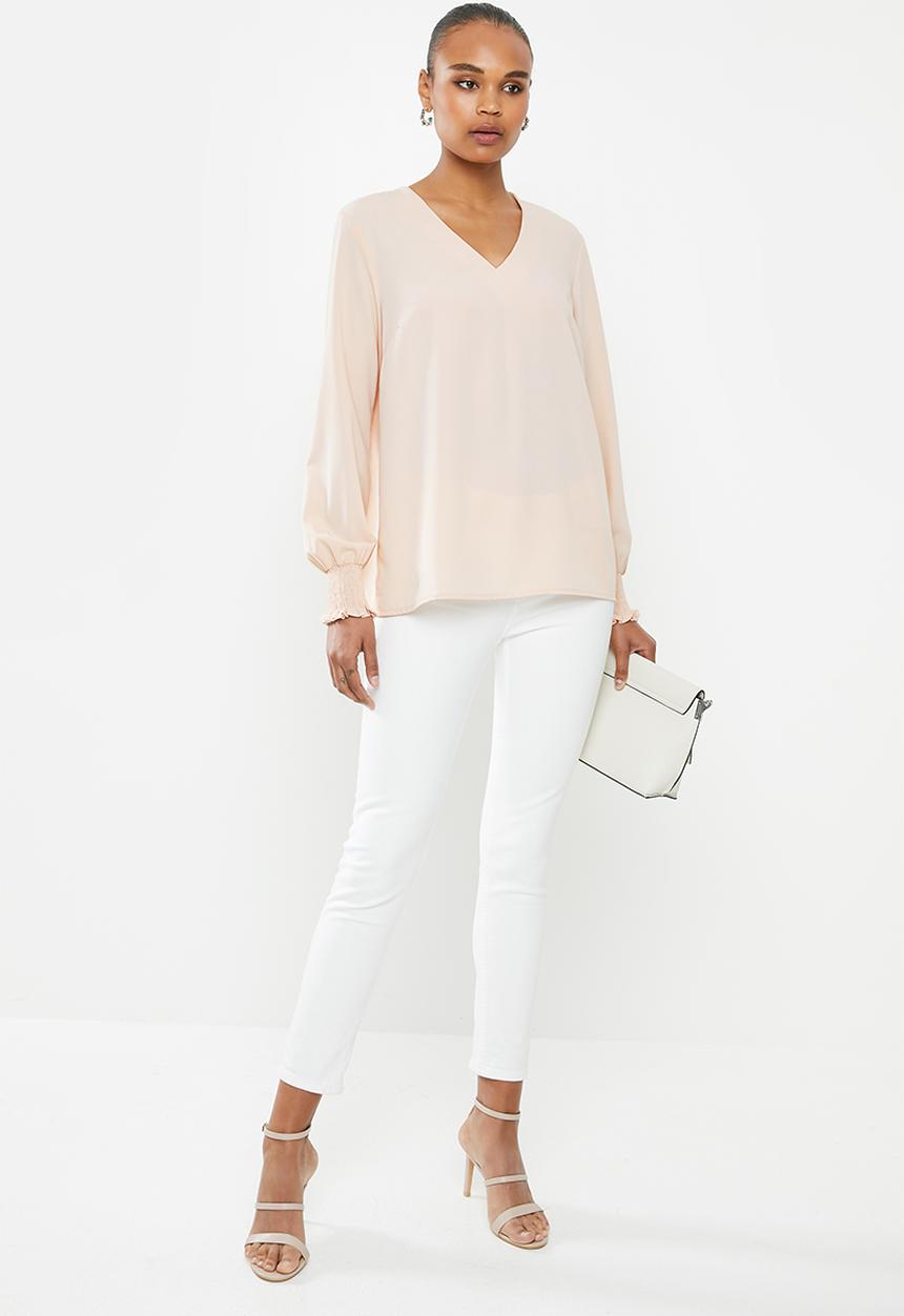 Vero Moda - Fatima long sleeve top - rose dust